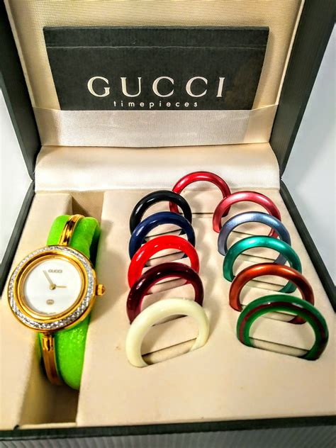 reloj gucci vintage intercambiable|gucci interchangeable watches.